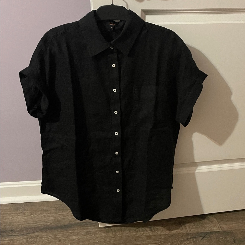 Quince Black Short Sleeve Shirt